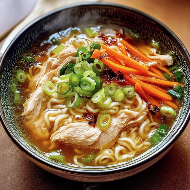 Aromatic Ginger Scallion Chicken Noodle Soup