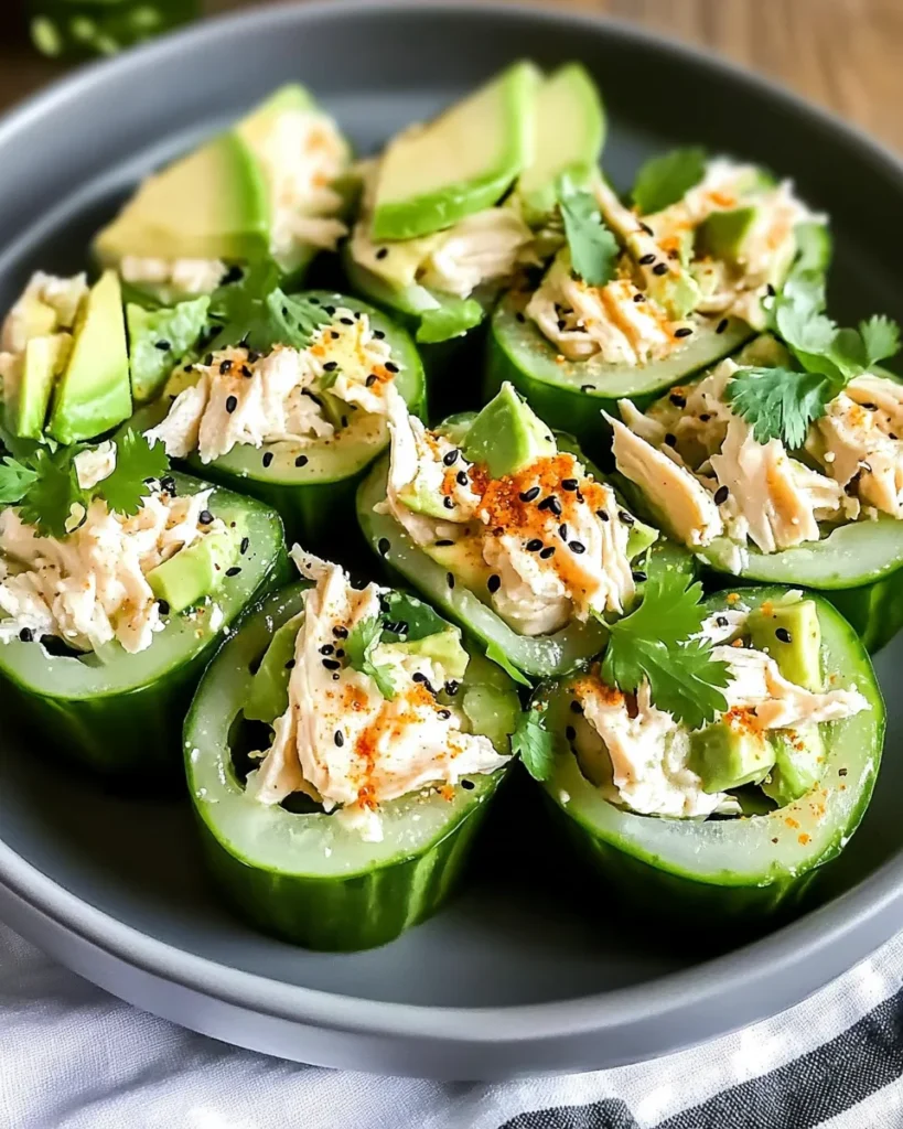 Best Chicken Salad Cucumber Roll Ups