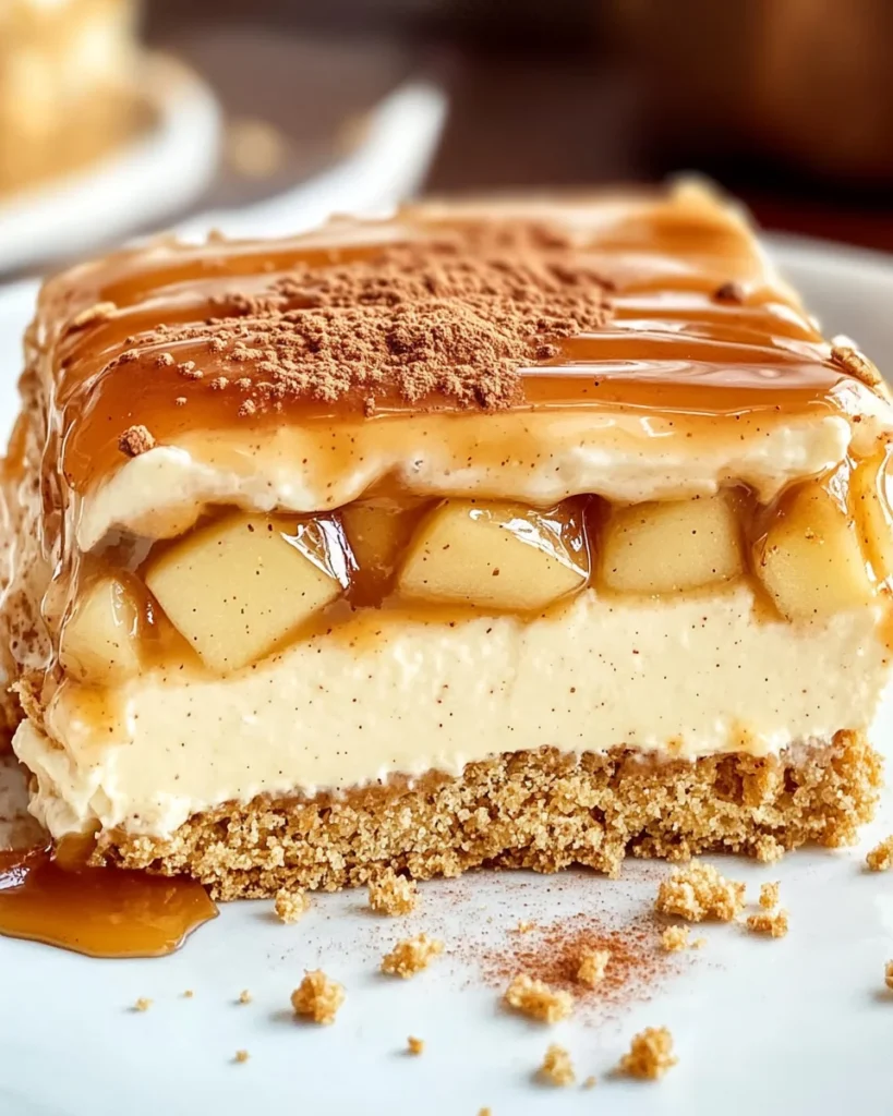 Caramel Apple Eclair Cake