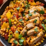 Cheesy Baja Chicken & Bell Pepper Skillet: An Incredible One-Pan Meal