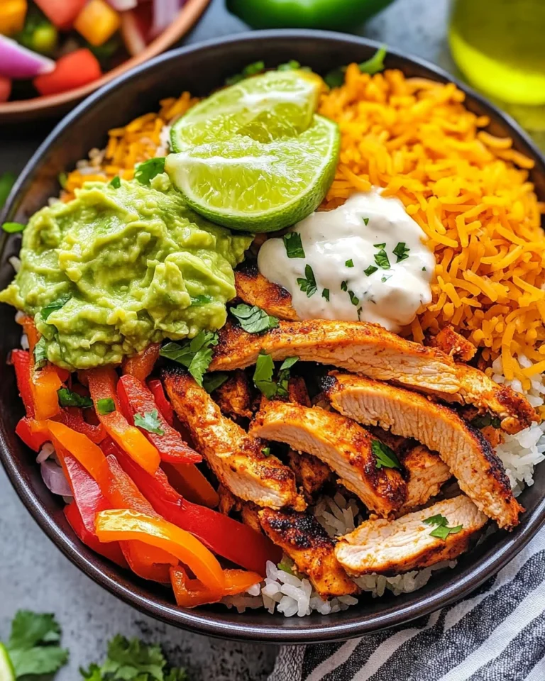 Chicken Fajita Rice Bowls