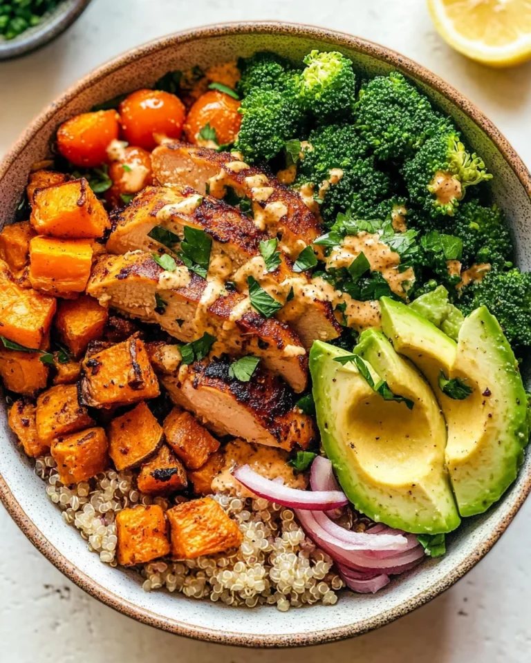 Chicken & Sweet Potato Buddha Bowl