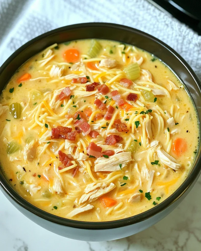 Crack Chicken Noodle Soup