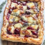 Cranberry Brie Tart with Pancetta & Thyme