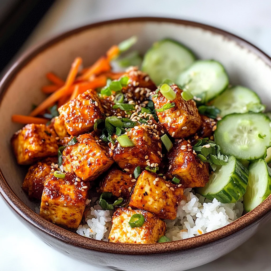 Crispy Gochujang Korean Tofu