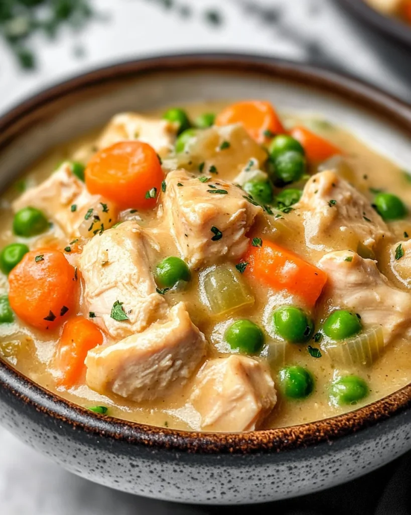 Crustless Chicken Pot Pie Recipe
