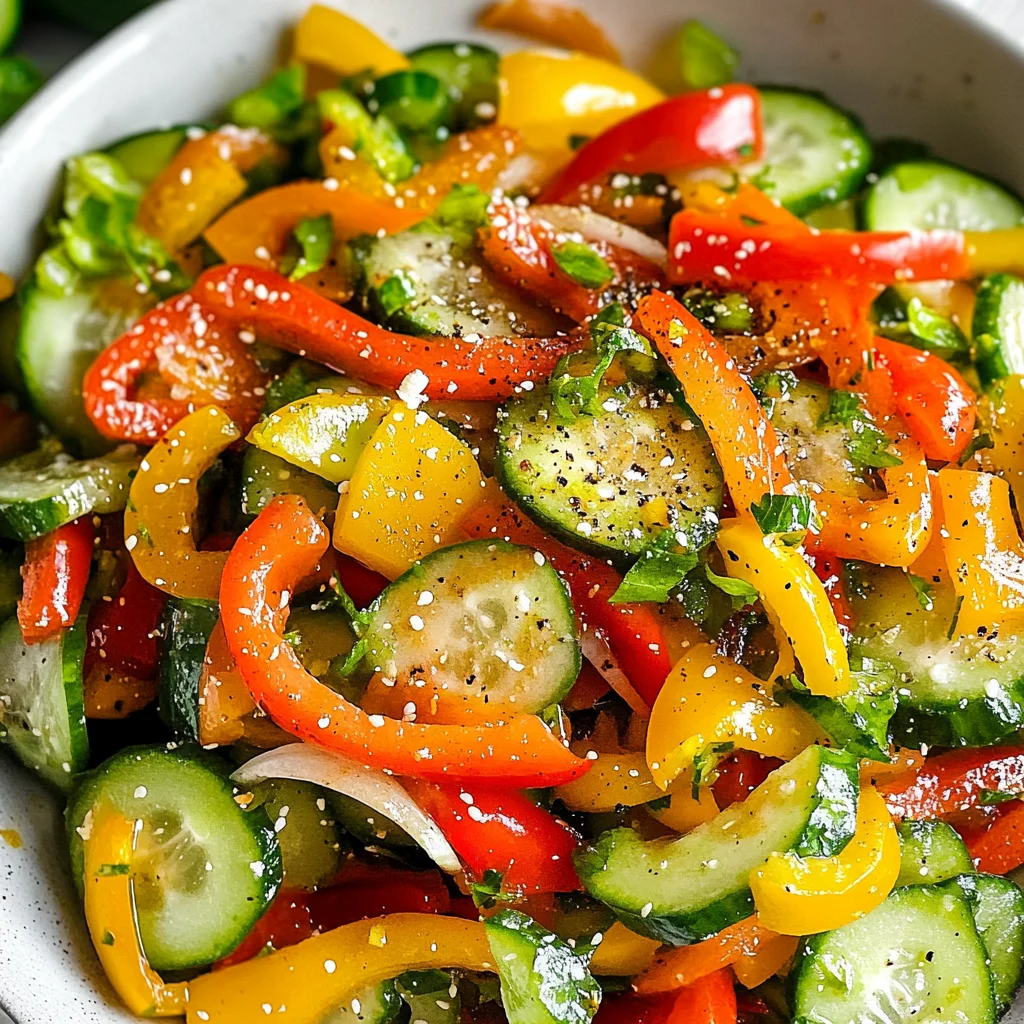 Cucumber Sweet Pepper Salad