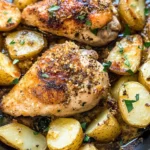 Garlic Parmesan Chicken and Potatoes (One-Pan Dinner)