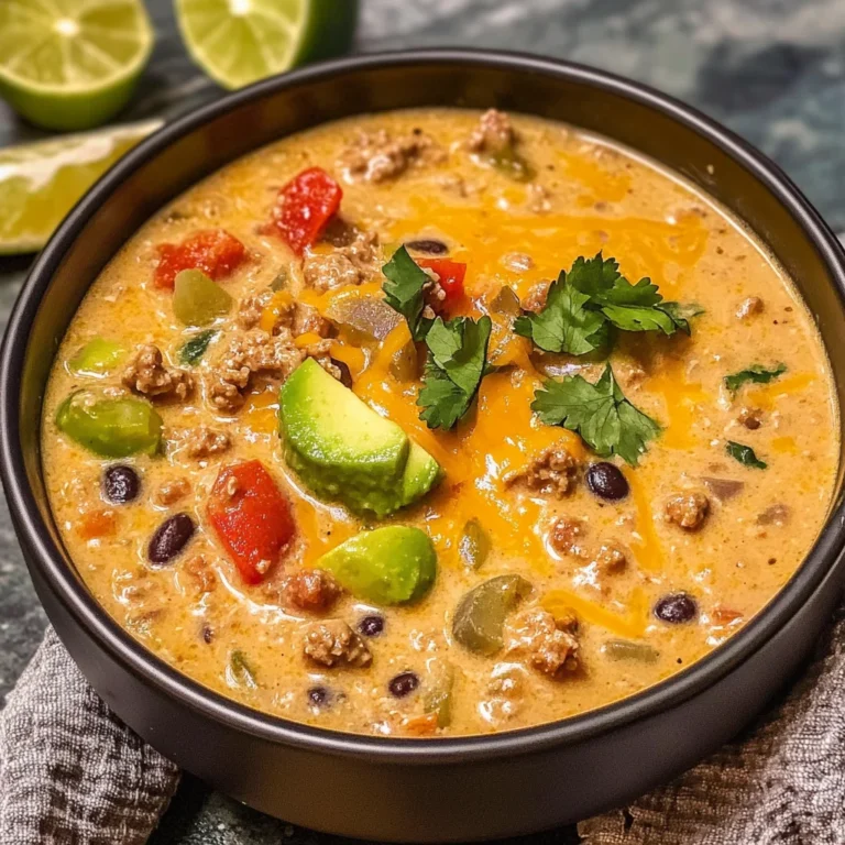 High Protein Creamy Taco Soup