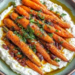 Honey Harissa Carrots With Whipped Feta