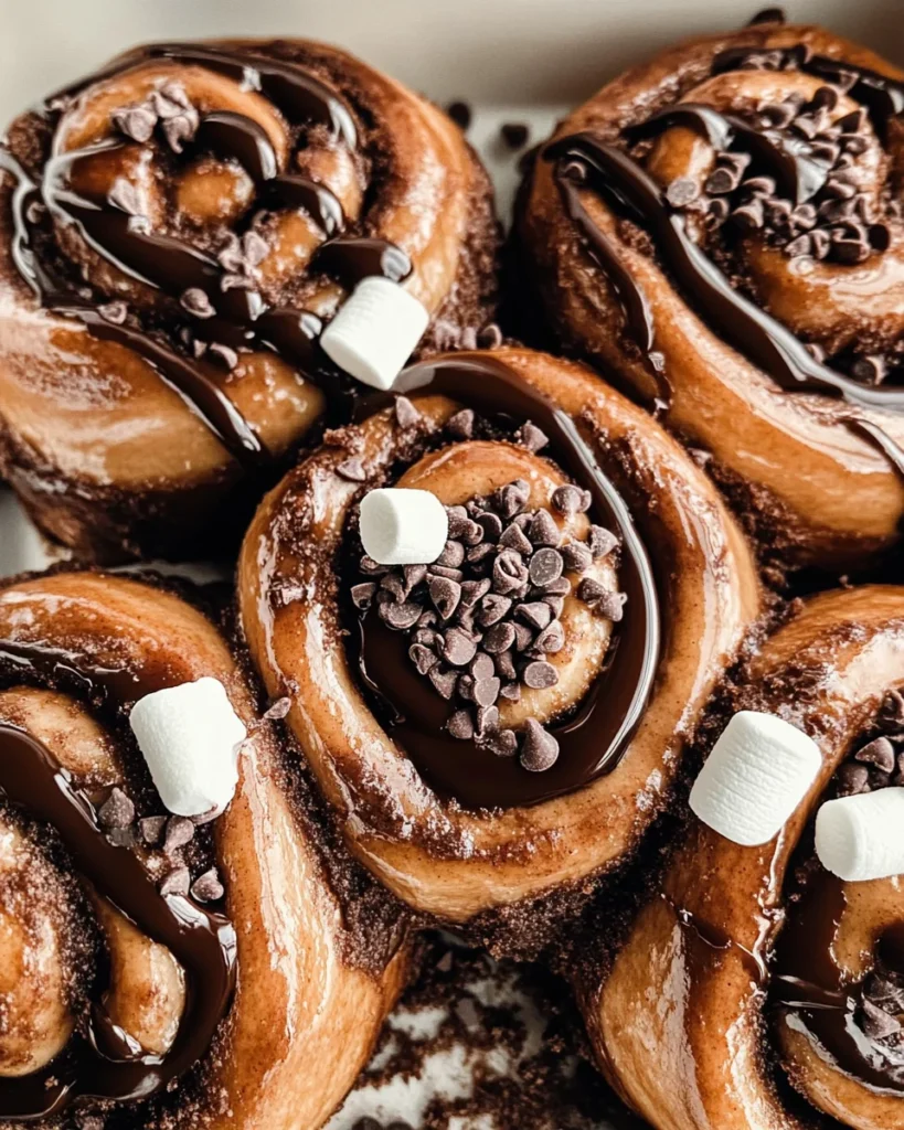 Hot Chocolate Cinnamon Rolls