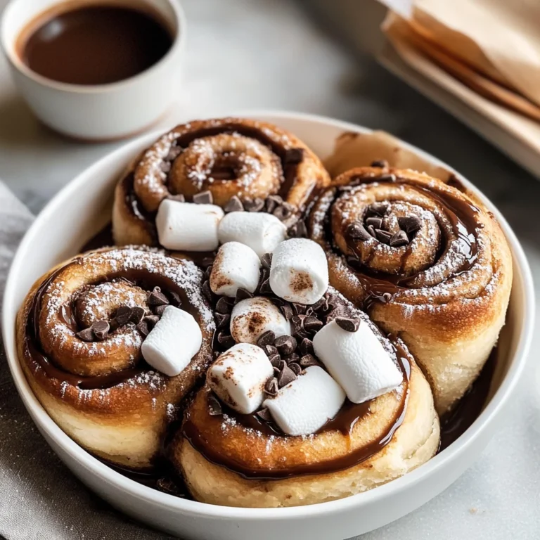 Hot Chocolate Marshmallow Cinnamon Rolls
