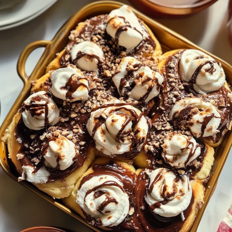 Hot Cocoa “Cinnamon” Rolls With Marshmallow Frosting
