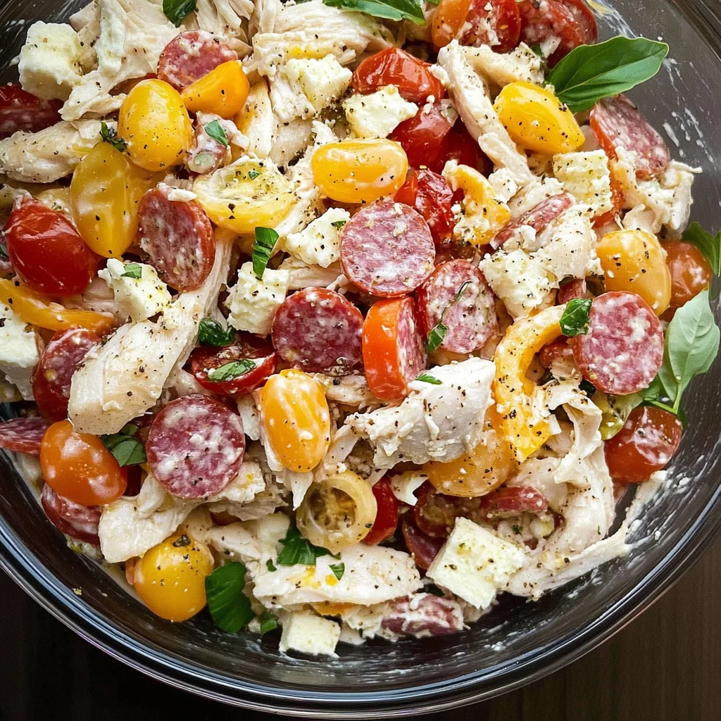 Italian Grinder Chicken Salad