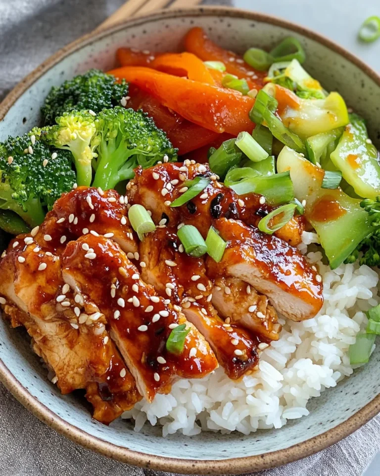 Korean BBQ Chicken Bowls with Gochujang Cream Sauce Awaits!