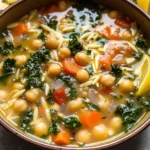 Lemony Greek Chickpea Soup