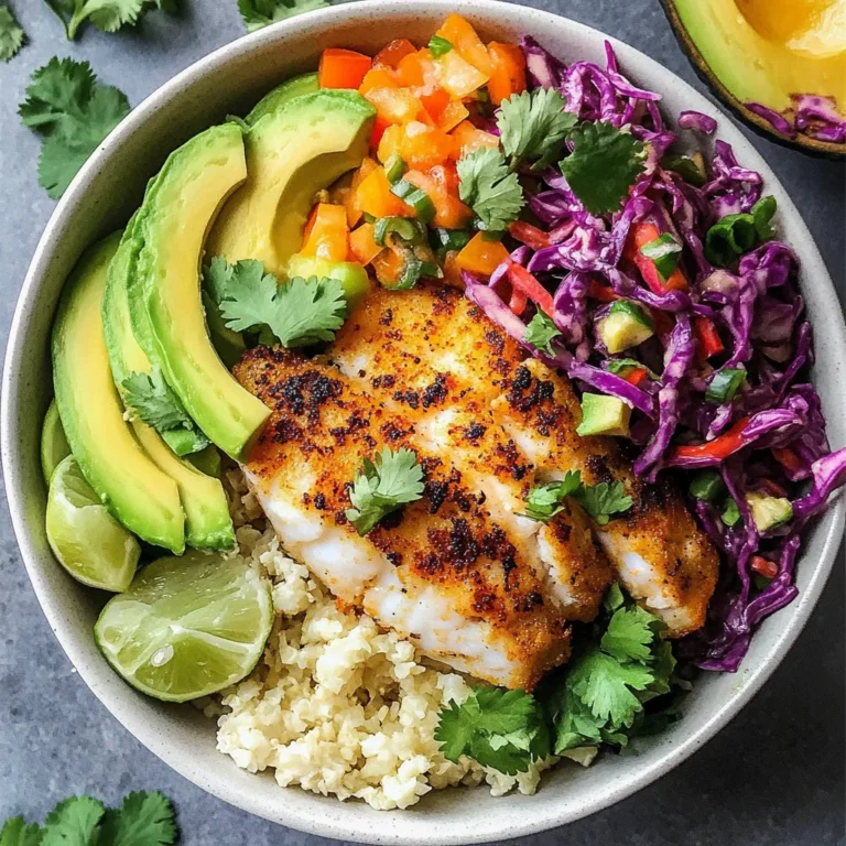 Low Carb Fish Taco Bowls Recipe