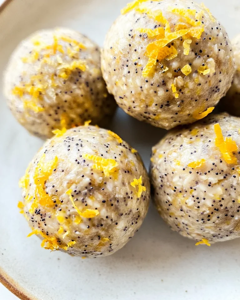 No-Bake Lemon Poppyseed Protein Balls