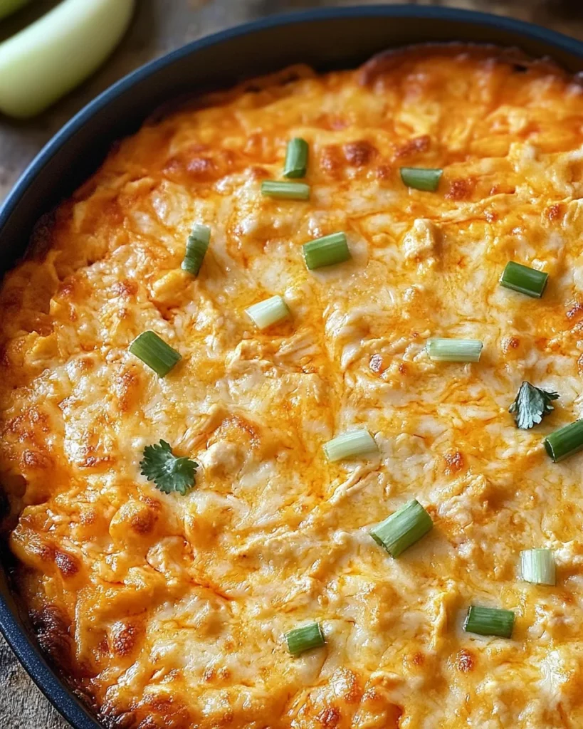 Oven Buffalo Chicken Dip