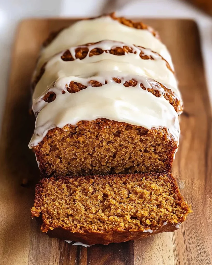 Pumpkin Bread with Cream Cheese Frosting Recipe