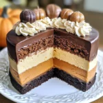 Pumpkin Chocolate Mousse Cake