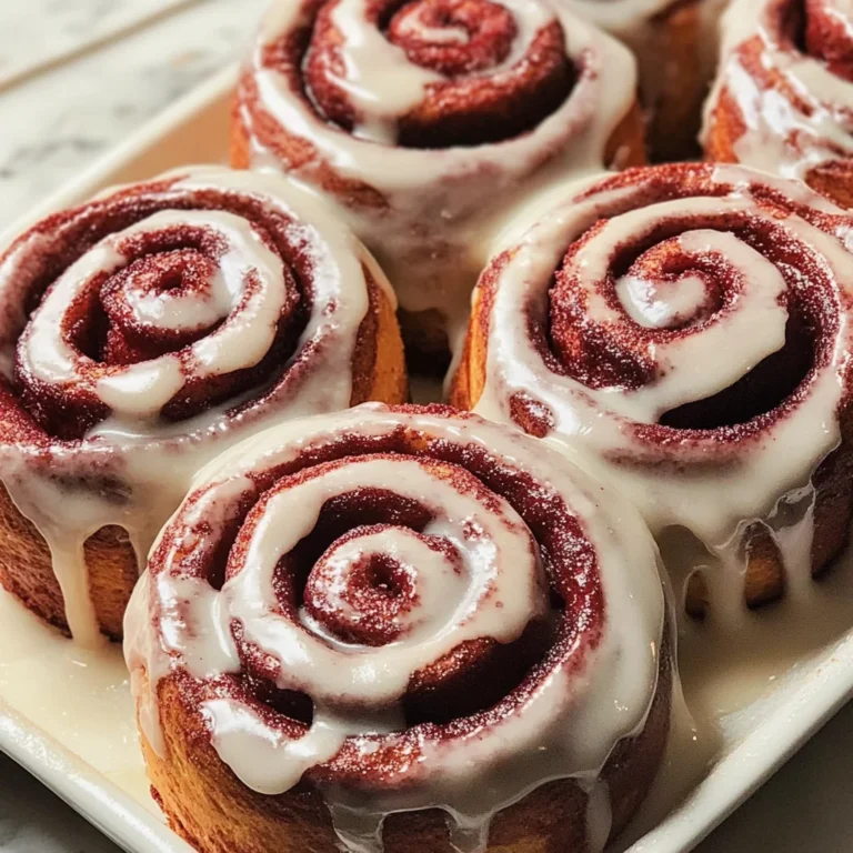 Red Velvet Cinnamon Rolls | The Perfect Christmas Morning Treat