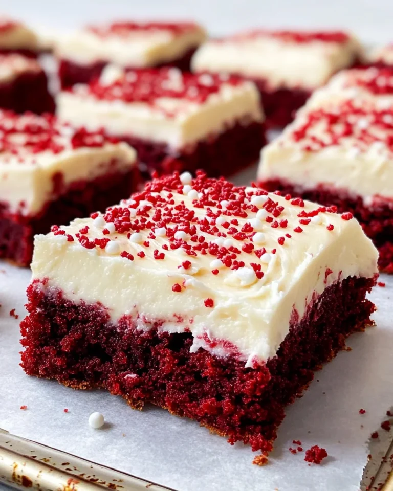 Red Velvet Cookie Bars