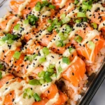 Salmon Sushi Bake