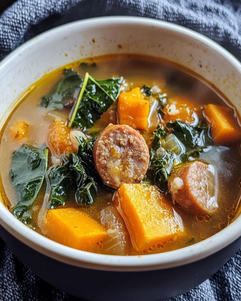 Sausage Sweet Potato & Kale Soup ~ AKA Sydney’s Fall Soup
