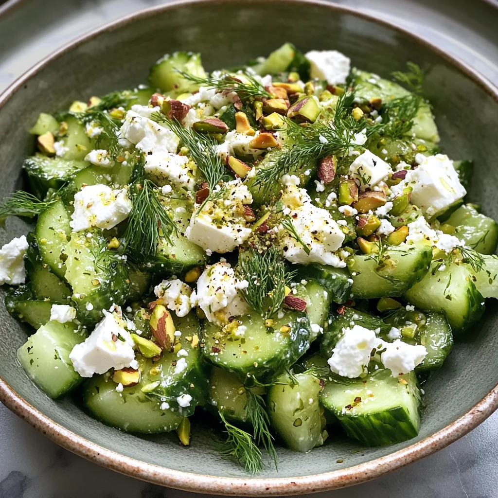 Smashed Cucumber Salad - With Feta and Dill