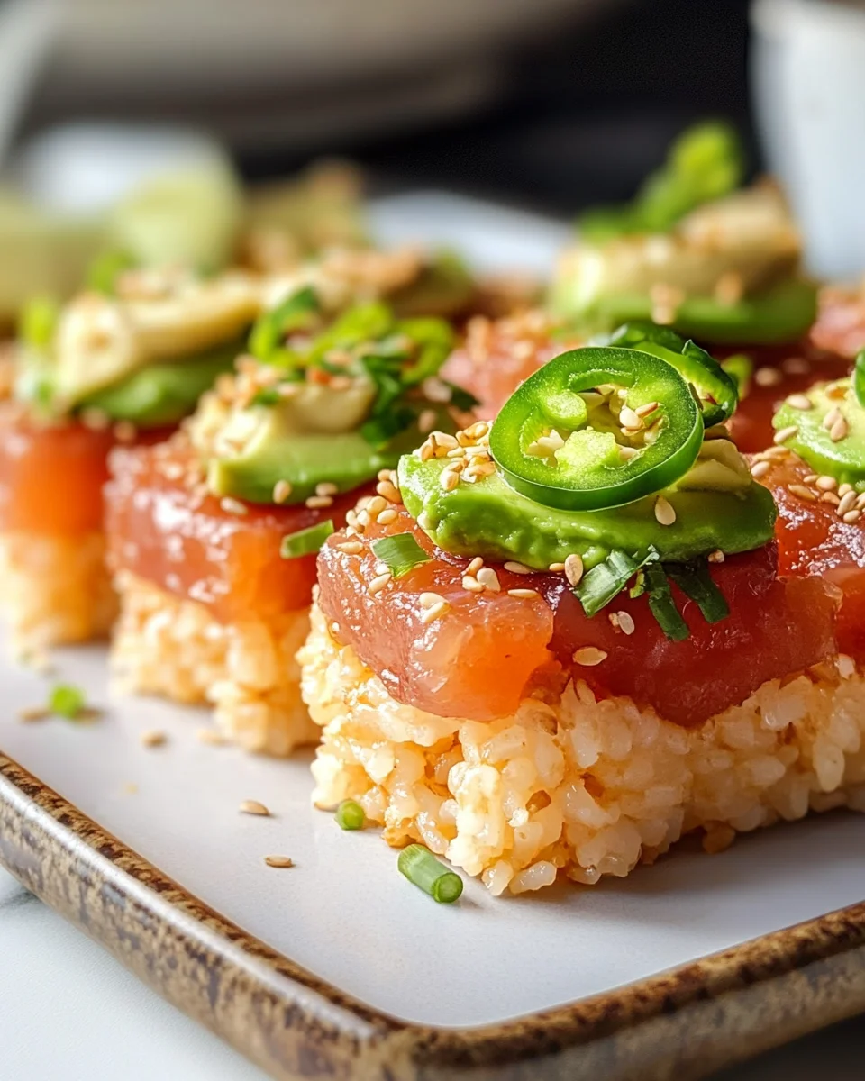 Spicy Tuna Crispy Rice - Irresistible Appetizer Delight