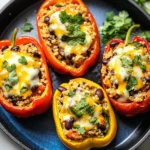 Vegetarian Stuffed Peppers - Mexican-Style