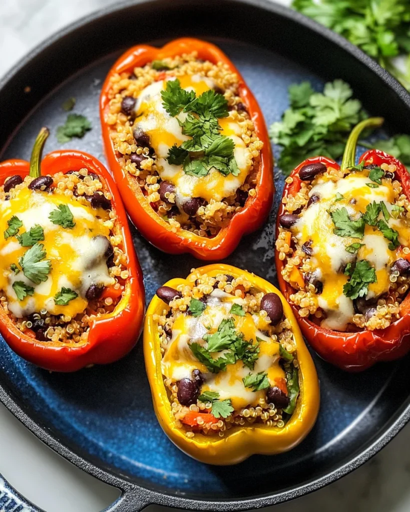 Vegetarian Stuffed Peppers - Mexican-Style