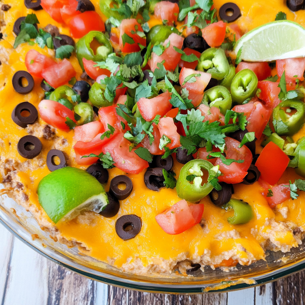 Baked Taco Dip