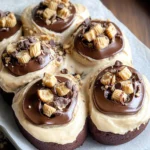 chocolate peanut butter sweet rolls