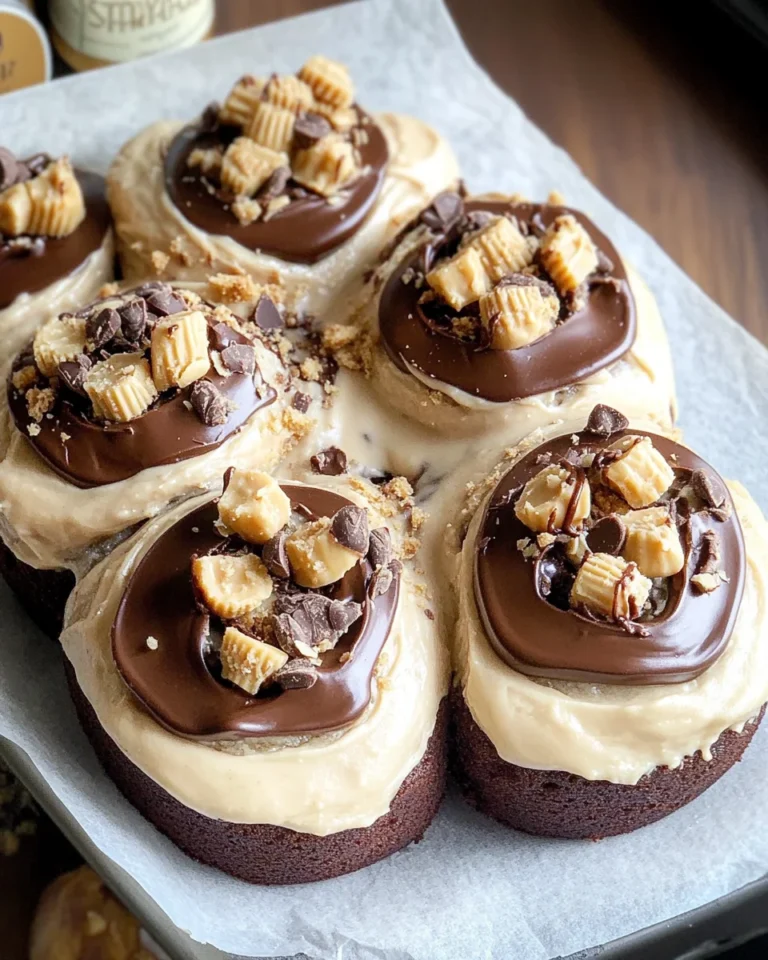 chocolate peanut butter sweet rolls