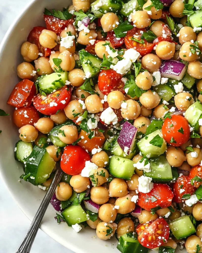 10-Minute Mediterranean Chickpea Salad