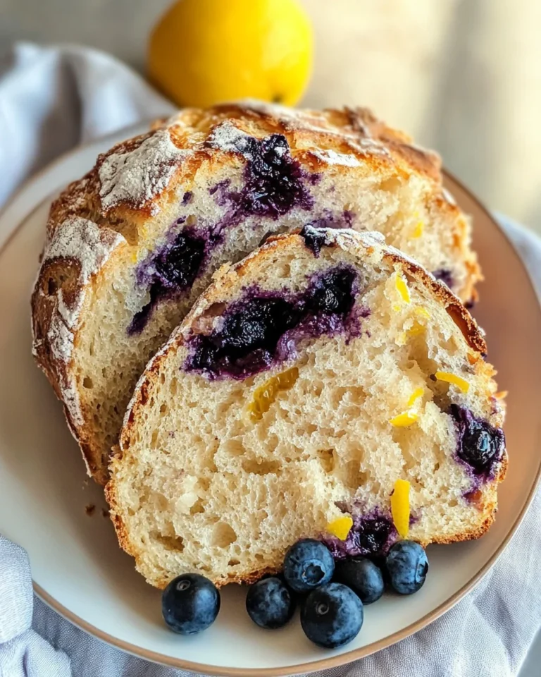 Blueberry Lemon Sourdough Bread