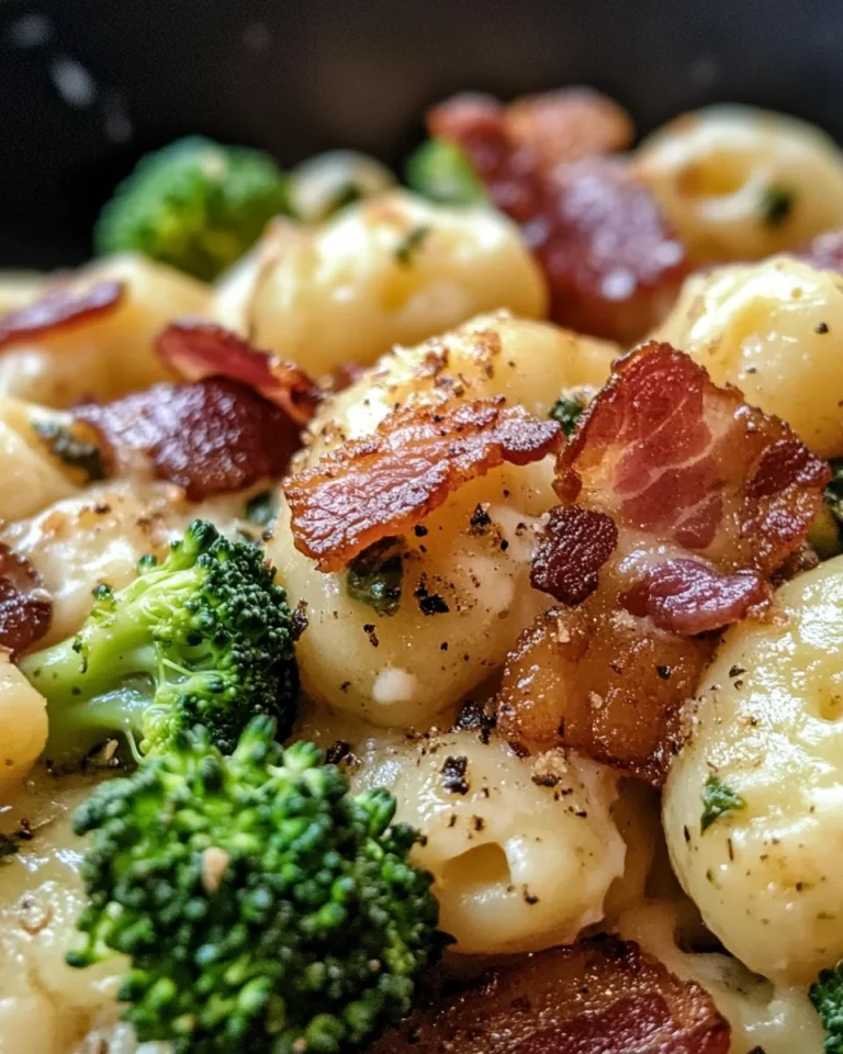 Boursin, Turkey Bacon and Broccoli Gnocchi