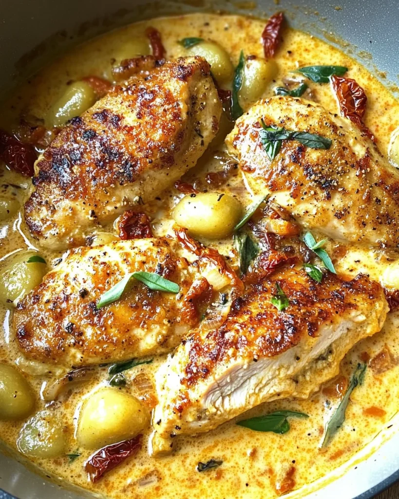 Chicken and Gnocchi in Creamy Butternut Squash Sauce