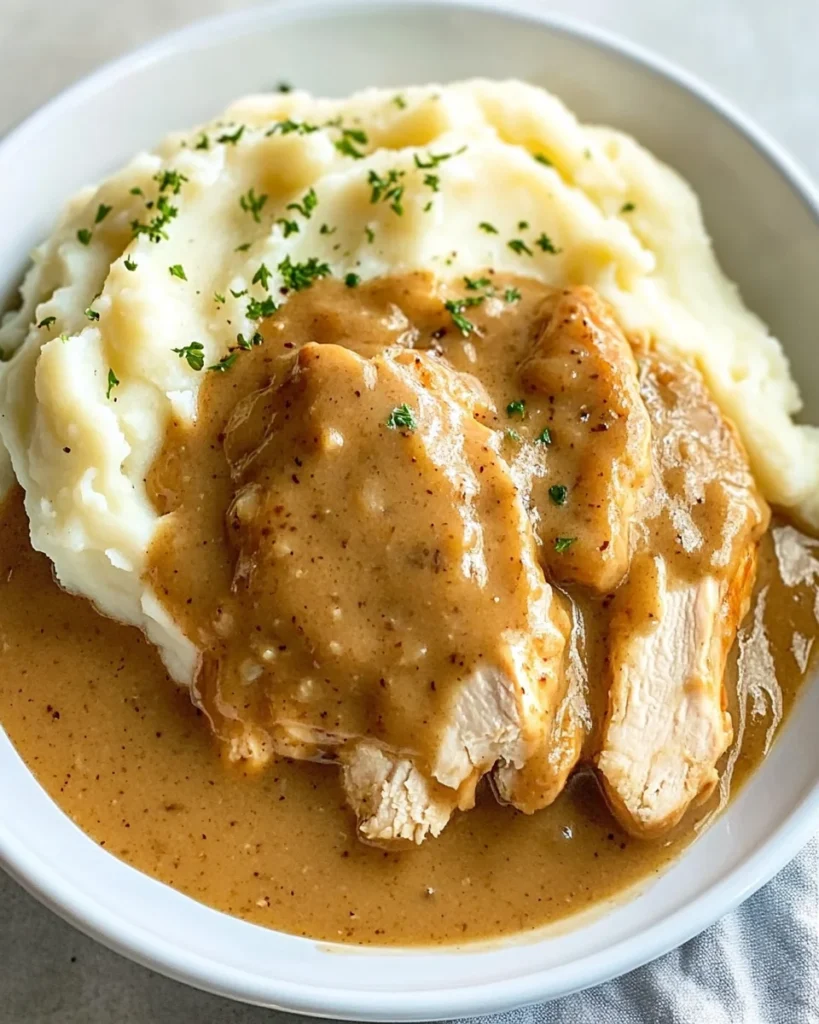 Chicken and Gravy (over mashed potatoes)