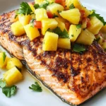 Coconut Crusted Salmon with Pineapple Salsa