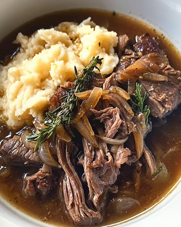 Comforting French Onion Pot Roast