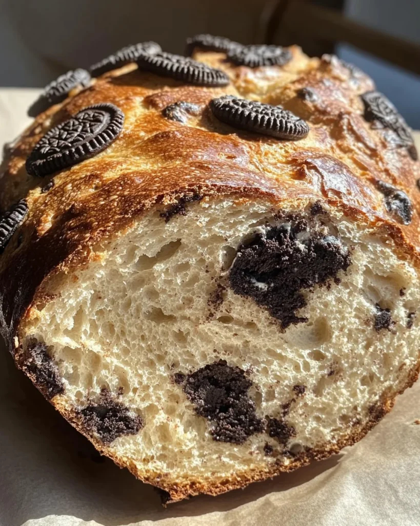 Cookies and Cream Sourdough Bread