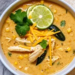 Creamy Chicken and Roasted Poblano Pepper Soup Recipe
