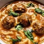 Creamy Italian Meatball Soup