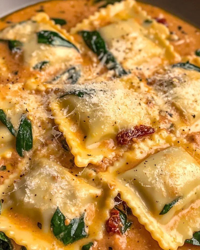 Creamy Tuscan Ravioli
