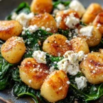 Crispy Gnocchi With Spinach And Feta