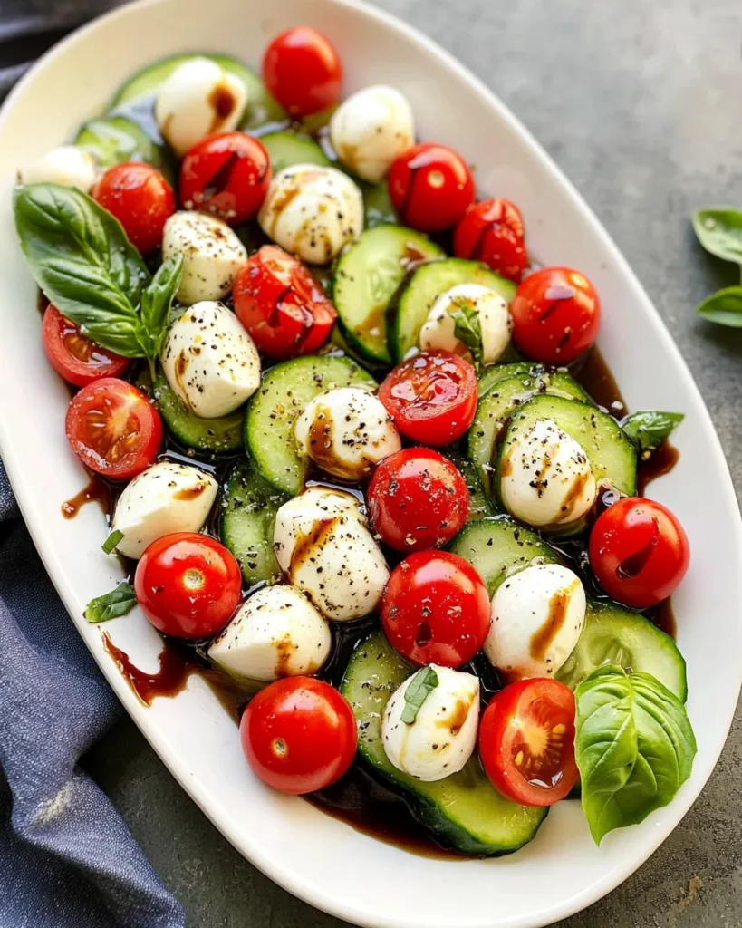 Cucumber Caprese Salad