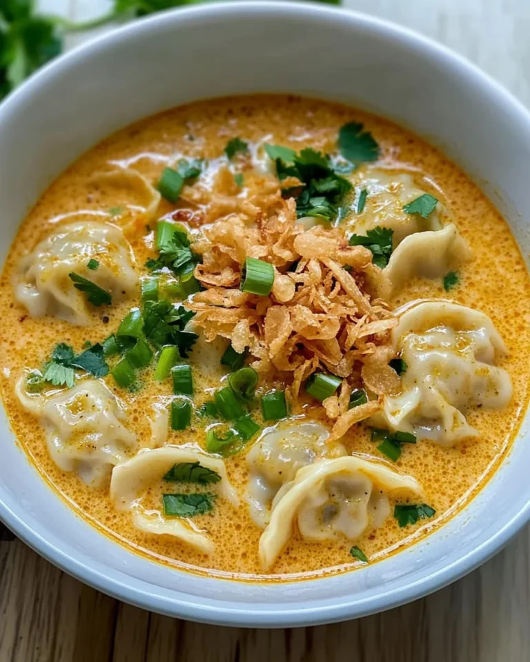Delicious Curry Dumpling Soup